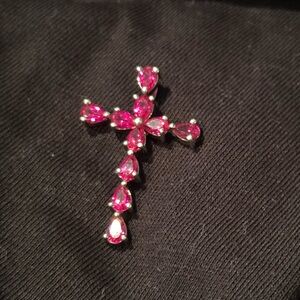 Pink ruby cross